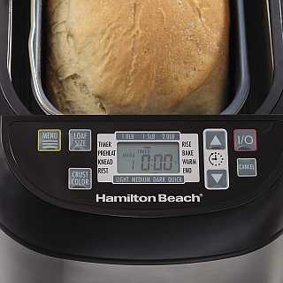 Hamilton Beach 29885 Bread Maker control panel