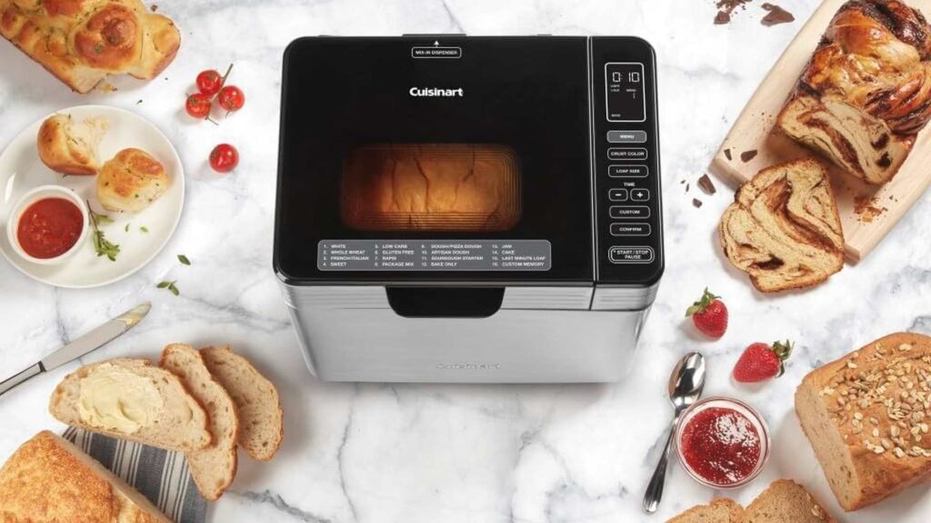 Cuisinart CBK-210 and loaves of bread
